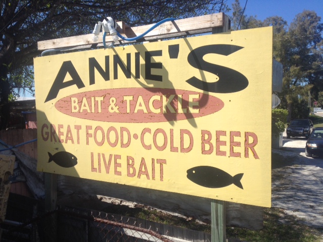 Cortez, Florida: ANNIE'S BAIT & TACKLE; Minnows, food, Heineken