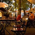 7 Stern, brau, Vienna, Austria, spittelberg, ratskeller, local, hidden, restaurant, bar, cheap meals, beer, potato, salad, schnapps, price, tom lane, dine, food, microbrewery, garden, purity